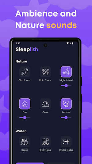 Sleeplith: Sleep & Rain Sounds Screenshot 2