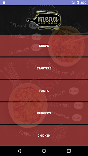 Restaurant Menu Demo Screenshot 2