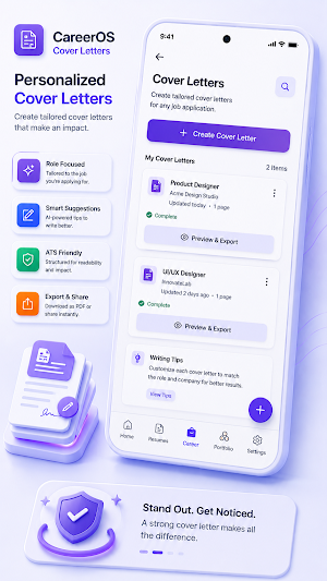 CareerOS: Resume Builder Screenshot 1