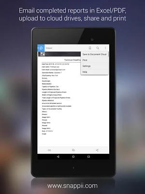 Technical Data Sheet Screenshot 3