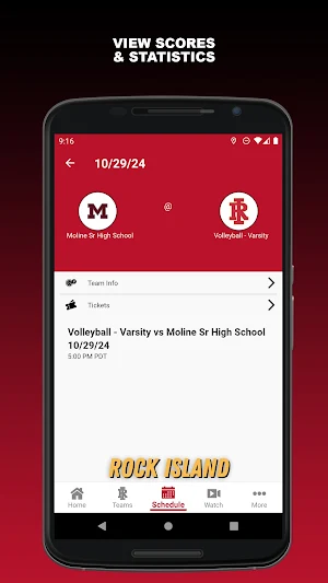 Rock Island Athletics Screenshot 2