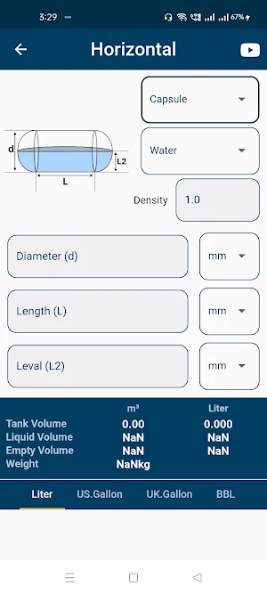 Tank Volume Calculator Screenshot 3