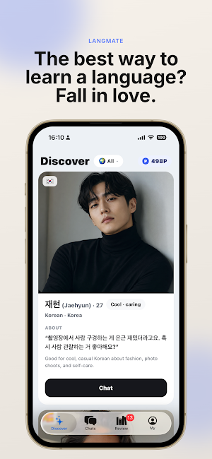 LangMate: AI Korean Friends Screenshot 0