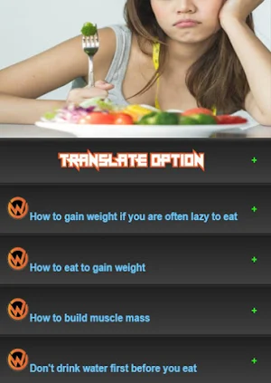 How to increase body weight Screenshot 0