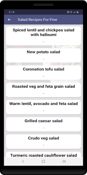 Salad Recipes For Free Screenshot 1