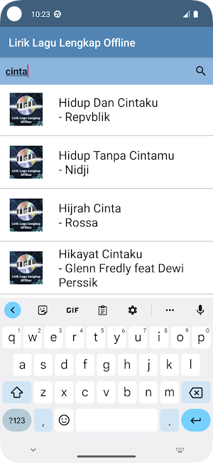 Lirik Lagu Lengkap Offline Screenshot 1