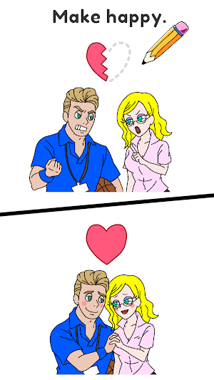 Draw Happy Teacher : Fun game Screenshot 0