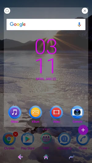ice melts | Xperia™ Theme Screenshot 3