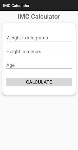 BMI Calculator Screenshot 1