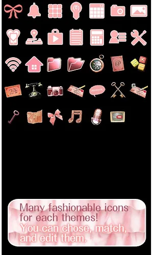 -Sparkly Frills- Theme +HOME Screenshot 3
