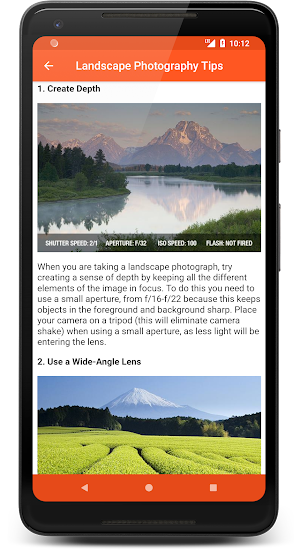 Photo Tips: Learn Photography Screenshot 1