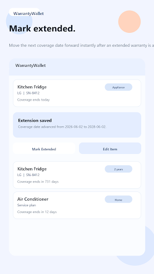 WarrantyWallet Screenshot 2