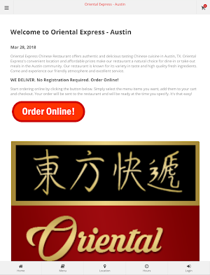Oriental Express Austin Order Screenshot 3