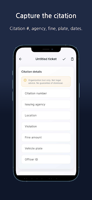 TicketPlea: Parking Appeal Screenshot 1