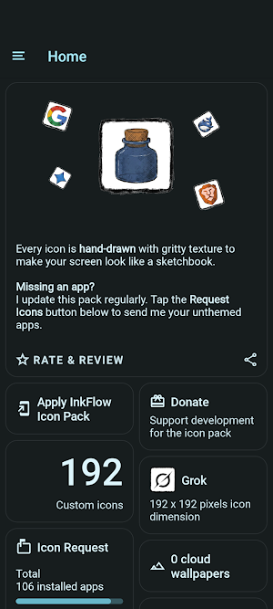 InkFlow Icon Pack Screenshot 2