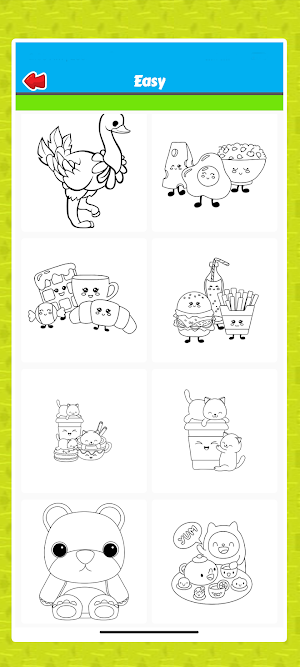 Kawaii coloring book Glitter Screenshot 1