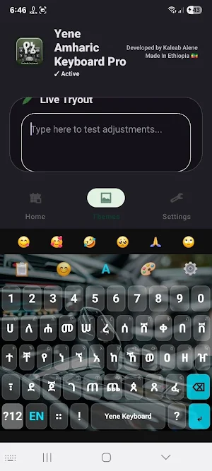 Amharic Keyboard Pro Screenshot 2