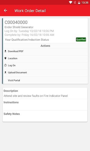 CBC CMMS Technician App Screenshot 1