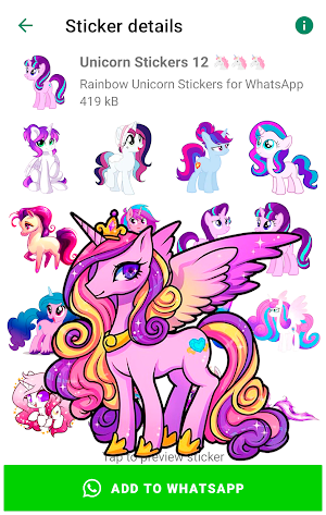 Unicorn Stickers for WhatsApp Screenshot 2