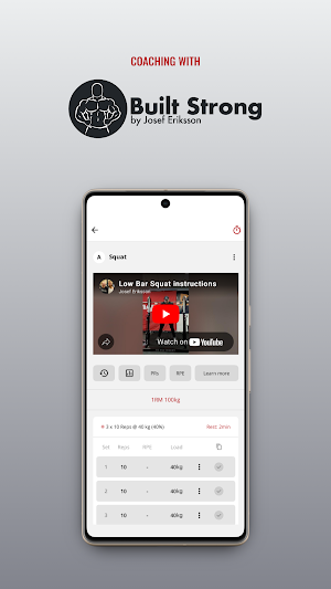 Built Strong - Training App Screenshot 3