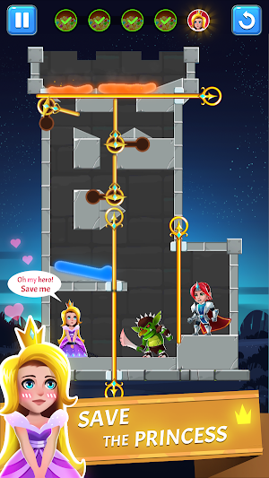 Hero Rescue - Pin Puzzle - Pull the Pin Screenshot 3