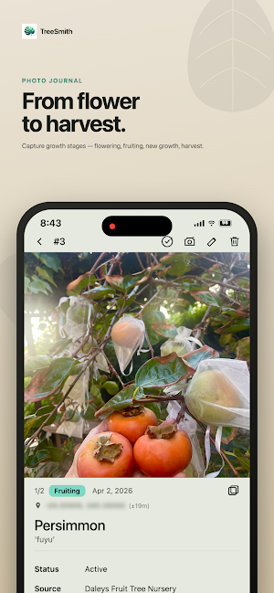 TreeSmith: Fruit Tree Tracker Screenshot 1