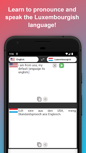 English to Luxembourgish Trans Screenshot 1