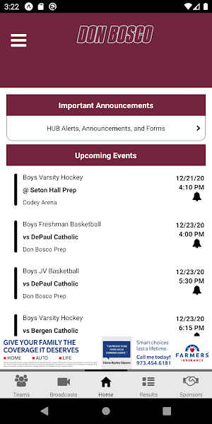 Don Bosco Prep Athletics Screenshot 1