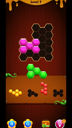 honeycomb puzzle Screenshot 2