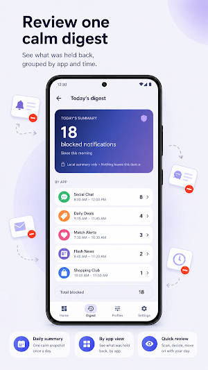 Focus Digest: Alert Blocker Screenshot 2