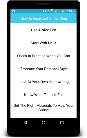 How to improve Handwriting Screenshot 1