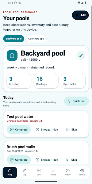 PoolLedger Pool Tracker Screenshot 0