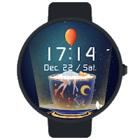 Balloon Girl Animated Gif Watch Face