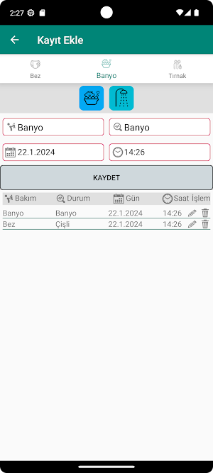 Bebek Gelişimi ve Takibi Screenshot 3