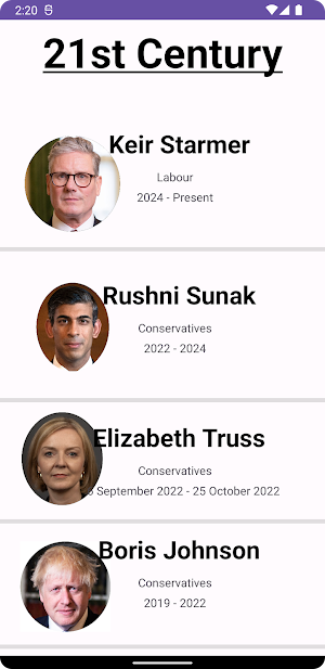 British Prime Ministers Screenshot 0