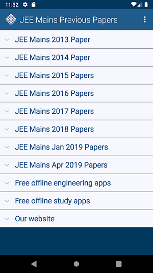 JEE Mains Previous Papers Free Screenshot 0
