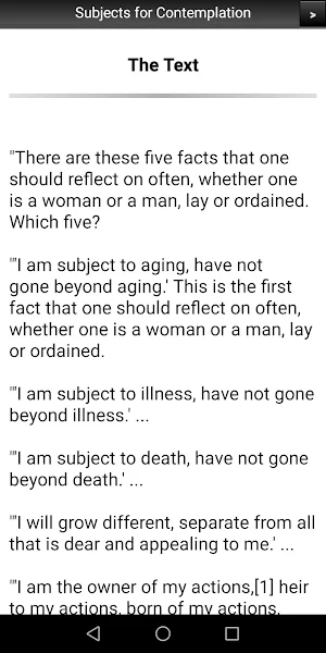 Subjects for Contemplation Screenshot 1