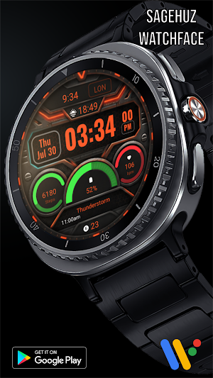 A119 KHIM Digital Watch Face Screenshot 1