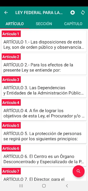 Ley Federal para la Protección a Personas Screenshot 1
