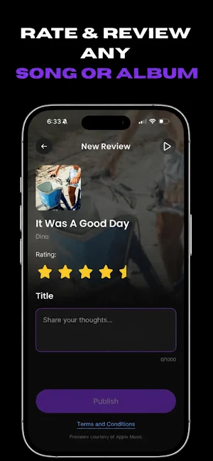 FourMeasure: Rate Music Screenshot 1