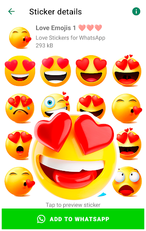 Love Emoji Stickers WASticker Screenshot 3