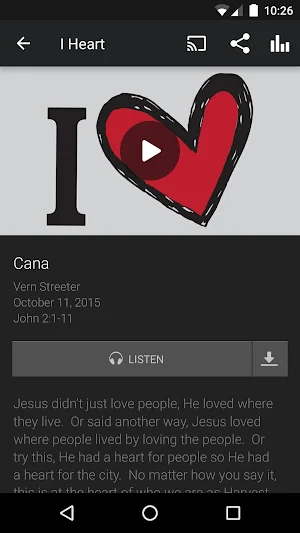 Harvest Church App Screenshot 1