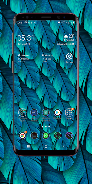 Teal Color  Wallpaper Screenshot 3