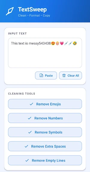 TextSweep Screenshot 1