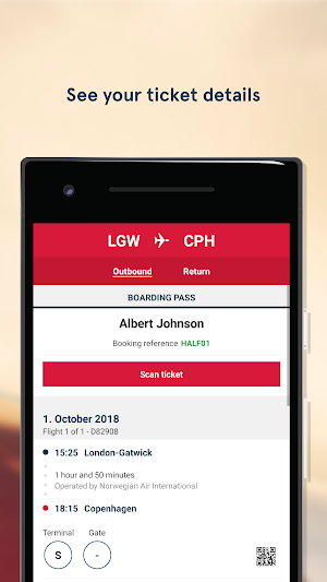 Norwegian Travel Assistant Screenshot 1