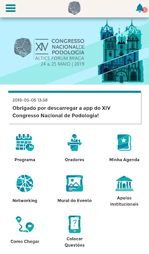 XIV Congresso Nacional de Podologia Screenshot 1
