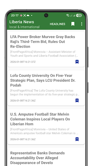 Liberia News App Screenshot 0