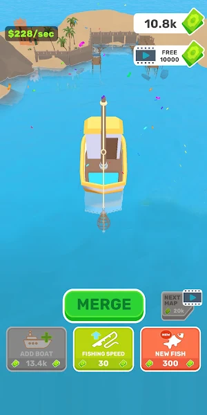 Merge Boats For Fishing Idle Screenshot 0