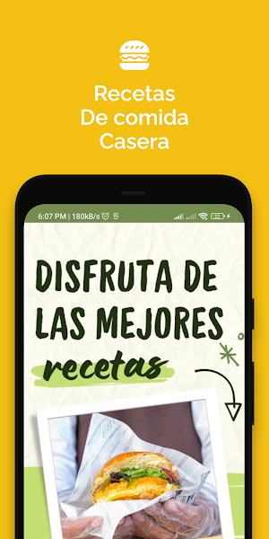 Recetas de comida casera Screenshot 0
