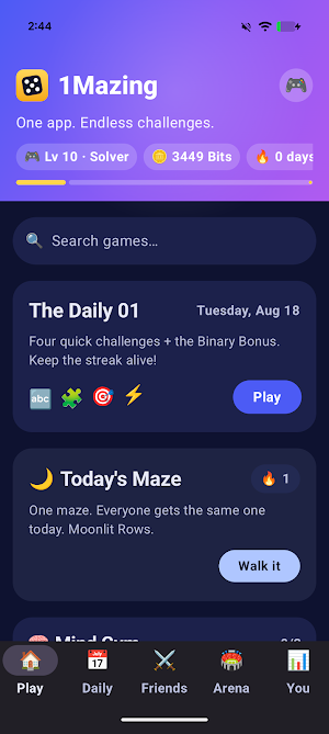 1Mazing: Brain Games Screenshot 0